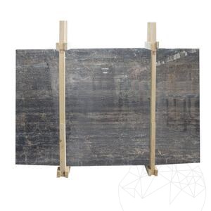 Dalle en marbre Tiger Black Poli, 2 cm