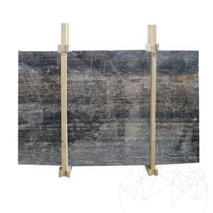 Dalle en marbre Tiger Black Poli, 2 cm