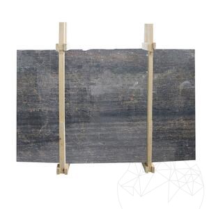 Dalle en marbre Tiger Black Poli, 2 cm