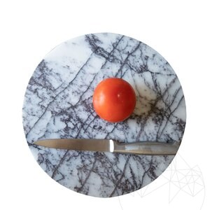 Planche à pâtisserie en pierre naturelle, 28 cm de diamètre