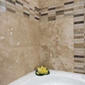 Travertin adouci à coupe transversale Classic PREMIUM, 61 x 30.5 x 1.2 cm