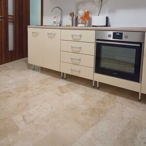 Travertin adouci à coupe transversale Classic PREMIUM, 40.6 x 20.3 x 1.2 cm