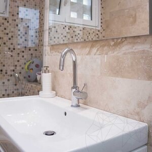 Ensemble de planches de travertin adouci PREMIUM Coupe transversale classique, 1.2 cm