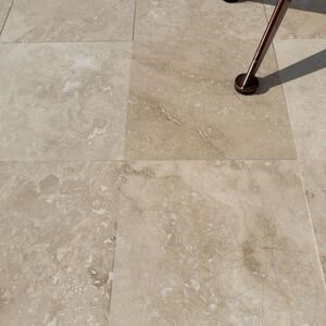 Travertin Classic PREMIUM Tapis à coupe croisée, 30.5 x 30.5 x 1.2 cm