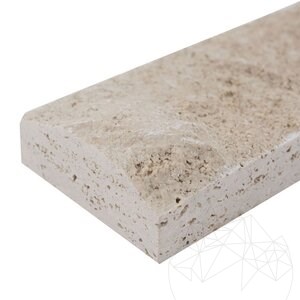 Travertin classique à facettes, 7.5 cm x FL x 2.2 cm