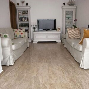 Travertin adouci PREMIUM Latte, 61 x 30.5 x 1.2 cm
