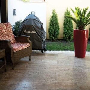 Travertin PREMIUM Latte brossé, 61 x 30.5 x 1.2 cm