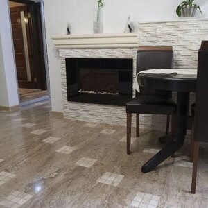 Latte PREMIUM Travertin poli, 61 x 30.5 x 1.2 cm