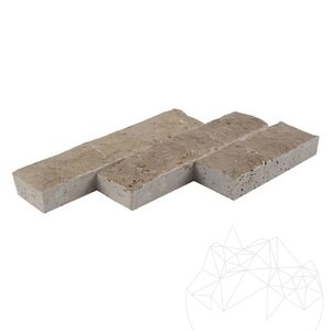 Travertin fendu de Noce, 5 cm x FL x 2.2 cm