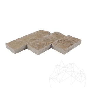Travertin fendu de Noce, 7.5 cm x FL x 2.2 cm