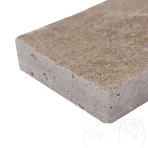 Travertin fendu de Noce, 7.5 cm x FL x 2.2 cm