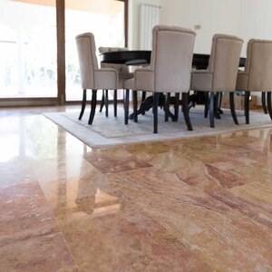Travertin poli croisé Peach, 61 x 30.5 x 1.2 cm