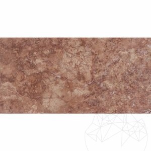 Travertin poli coupe transversale Red Opium 61 x 30,5 x 1,2 cm