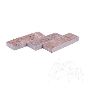 Red Opium Travertine Splitface 5 cm x FL x 2cm Produit en commande spéciale
