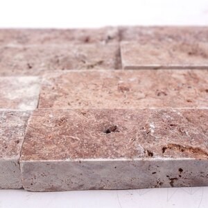 Red Opium Travertine Splitface 5 cm x FL x 2cm Produit en commande spéciale