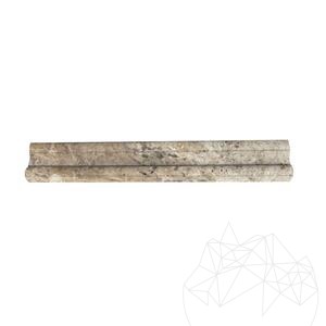 Travertin argenté M17 Bordure 4.8 x 30.5 cm