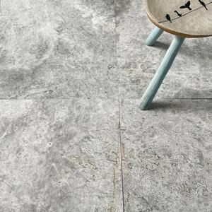 Tundra Marbre clair adouci 61 x 61 x 1.2 cm