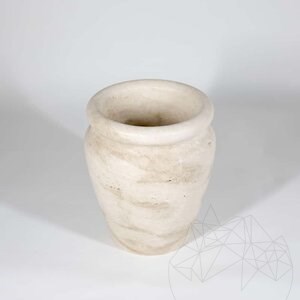 Vase en travertin Roma Classic, 30 x 25 x 25 cm