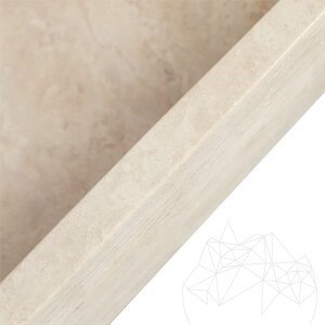 Lavabo Arco Classic Travertin SRVS, 55 x 45 x 12 cm