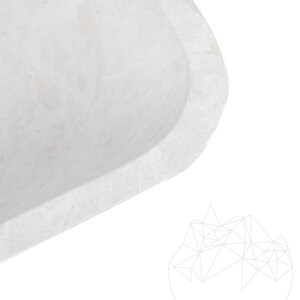 Lavabo Matia Marbre Cappucino BRTA, 50 x 40 x 13 cm