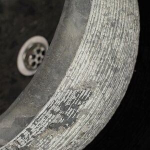 Lavabo de salle de bains, Ceppo Grey Marble RS-24