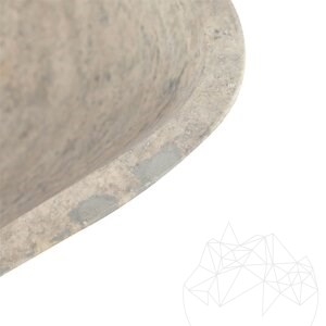 Lavabo Matia Travertin Argenté BRTA, 50 x 40 x 13 cm