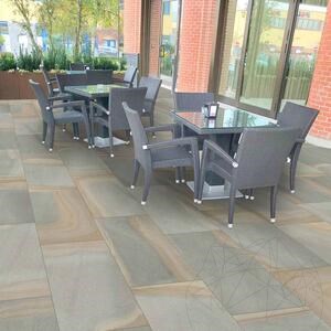Pierre frittée Hardscape Monviso Yorkstone, 90 X 60 X 2 cm, R11 - Antidérapant pour usage extérieur