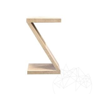 Table d'appoint pour café Ziggy | Classic Travertine