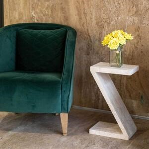 Table d'appoint pour café Ziggy | Classic Travertine