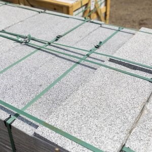 Granit Bianco Sardo Kerbstone, chanfrein 1L, 20 x 25 x 50 cm