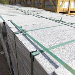 Granit Bianco Sardo Kerbstone, chanfrein 1L, 20 x 25 x 50 cm