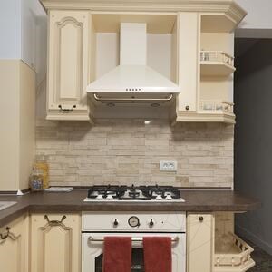 Mosaïque murale 3D en travertin poli classique