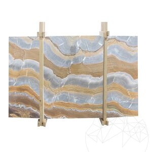 Golden Sky, plaque de marbre poli, 2 cm