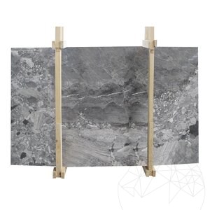 Grigio Superiore Cross Cut, plaque de marbre poli, 2 cm