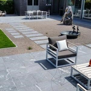 Pierre frittée L'ALTRA PIETRA Colosseo Grigioni, 60 X 60 X 2 cm, R11 - Antidérapant pour usage extérieur