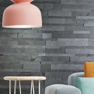 Panneau flexible en ardoise SKIN 3D Express - Mongolie, 60x15 cm, auto-adhésif 3M pour le revêtement intérieur