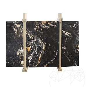 Nero Picasso Plaque de Marbre Polie, 2 cm