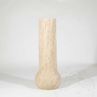 Vase en travertin Milano Classic Riven, 50 x 20 x 10 cm