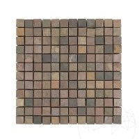 Mosaïque ardoise naturelle multicolore 2.3x2.3 cm - Intérieur et extérieur | Idéal pour les douches, les salles de bains