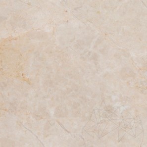 Marchepied en marbre brossé Crema Royal, biseauté 1L, 120 x 33 x 3 cm