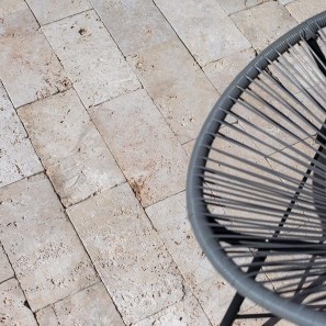 Classic Cross Cut Tumbled Travertine, 15.2 x 30.5 x 3 cm, Economie