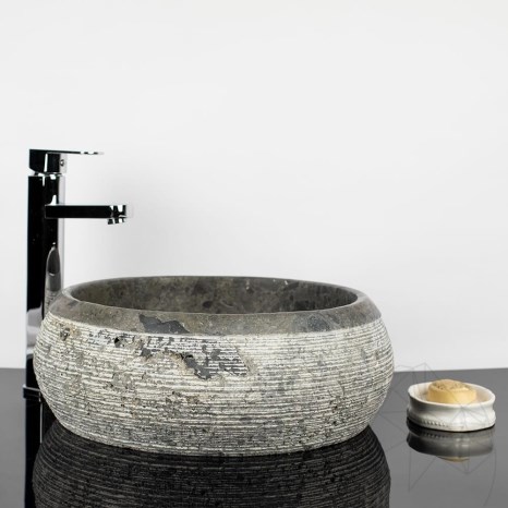 Lavabo de salle de bains, Ceppo Grey Marble RS-24
