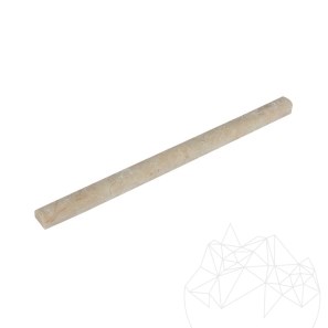 Moulure M2 en marbre Crema Royal, 2 x 1.5 x 30.5 cm