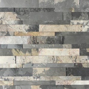 Panneau d'ardoise flexible 3D Express - Autumn Rustic, 60x15 cm, auto-adhésif 3M pour le revêtement intérieur