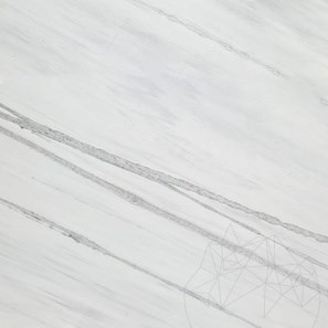 Blanc Cascata, plaque de marbre poli, 2 cm