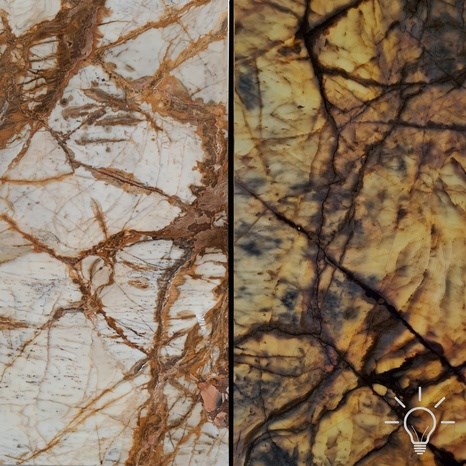 Calacatta Gold Pavé de Marbre Poli, 2 cm