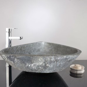 Lavabo de salle de bain, Basalt Moreno
