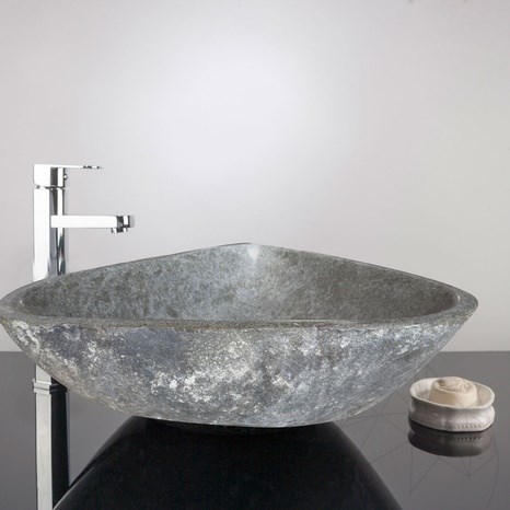 Lavabo de salle de bain, Basalt Moreno