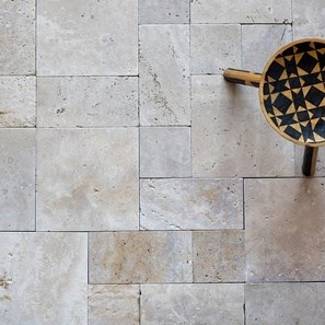Opus Romain Mini Travertin Classic Cross Cut Antique(Vieillie) 3 cm
