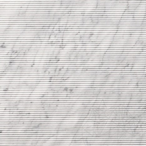 Dalle Carrara White Zigzag Design 2CM